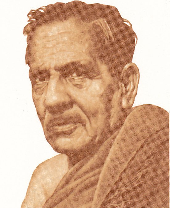 चित्र 1: फ़िराक गोरखपुरी, 1997 में भारत सरकार द्वारा जारी डाक-टिकट पर। चित्र: India Post, Government of India / Wikimedia Commons / GODL-India